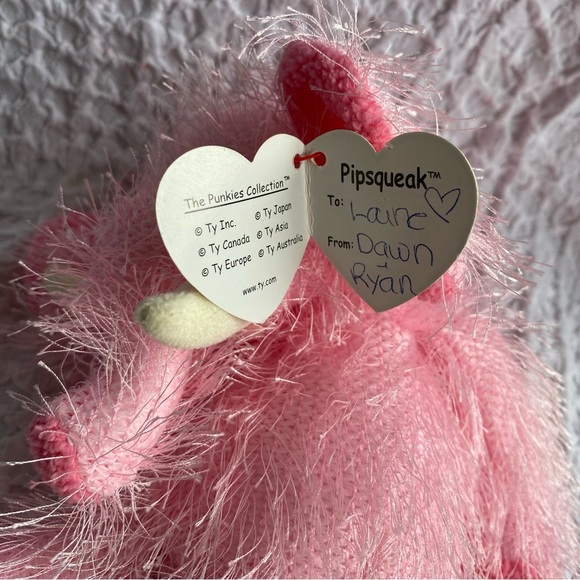 Vintage TY Punkies Pipsqueak the Elephant Beanie baby plushie Punkies Collection - Picture 6 of 8